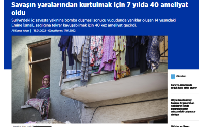 Savaşın yaralarından kurtulmak için 7 yılda 40 ameliyat oldu