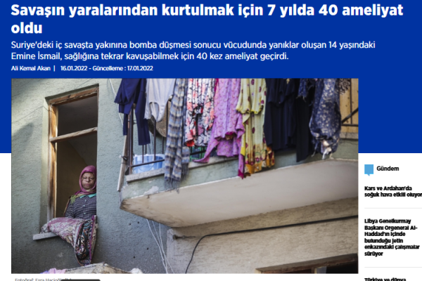 Savaşın yaralarından kurtulmak için 7 yılda 40 ameliyat oldu